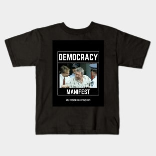 Democracy Manifest Bold Bold | Black Kids T-Shirt